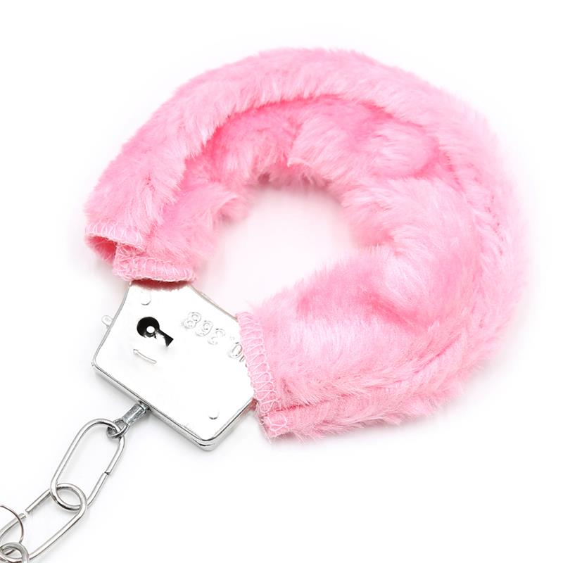 Furry Metal Handcuffs Pink — zdjęcie 5