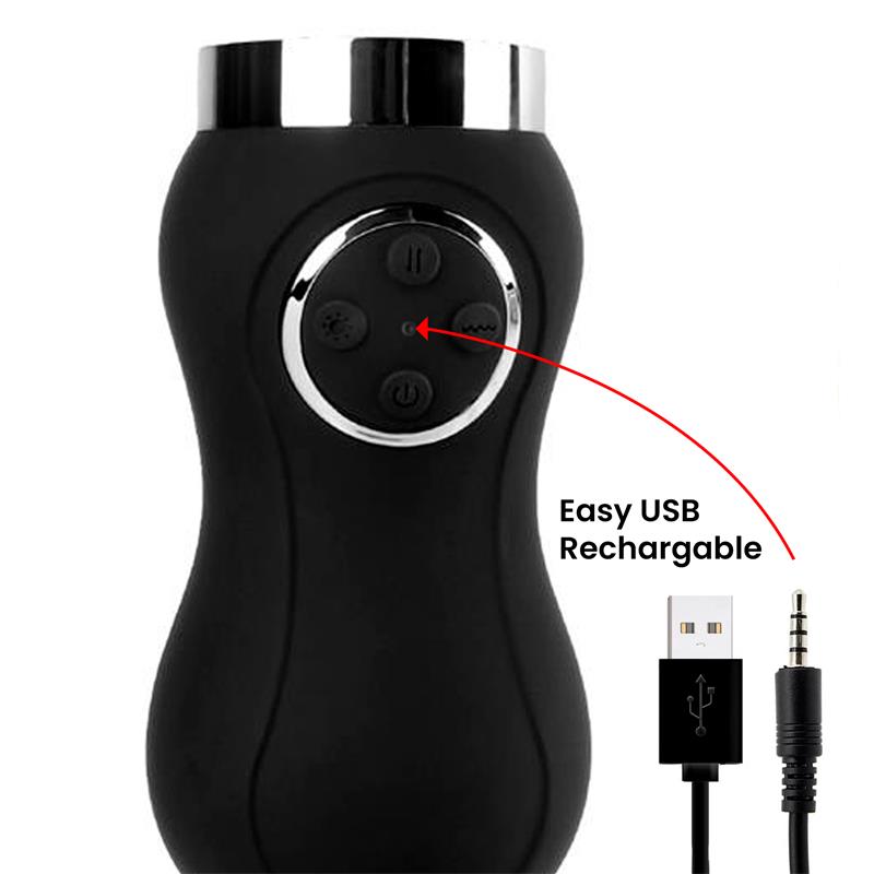 Sex Machine Vibration, Thrusting and Heat Remote Control USB — zdjęcie 5