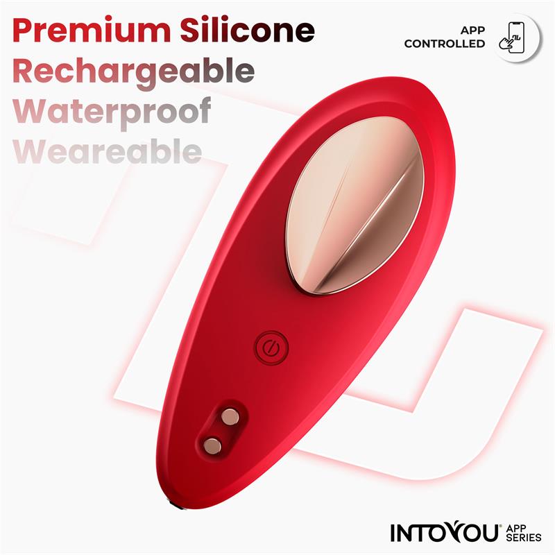 Panty Vibrator with App Silicone Red — zdjęcie 5