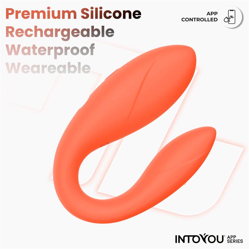 Couple Toy with App Flexible Silicone Salmon — zdjęcie 5
