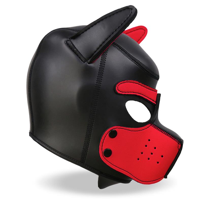 Hound Dog Hound with Removable Muzzle Neoprene Black/Red One Size — zdjęcie 5