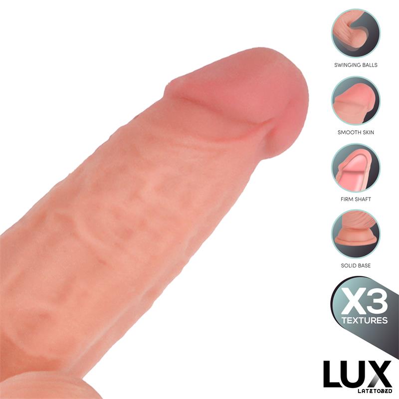 Lars Triple Texture Dildo w/Swing Balls 7,6" Cl,12 — zdjęcie 5