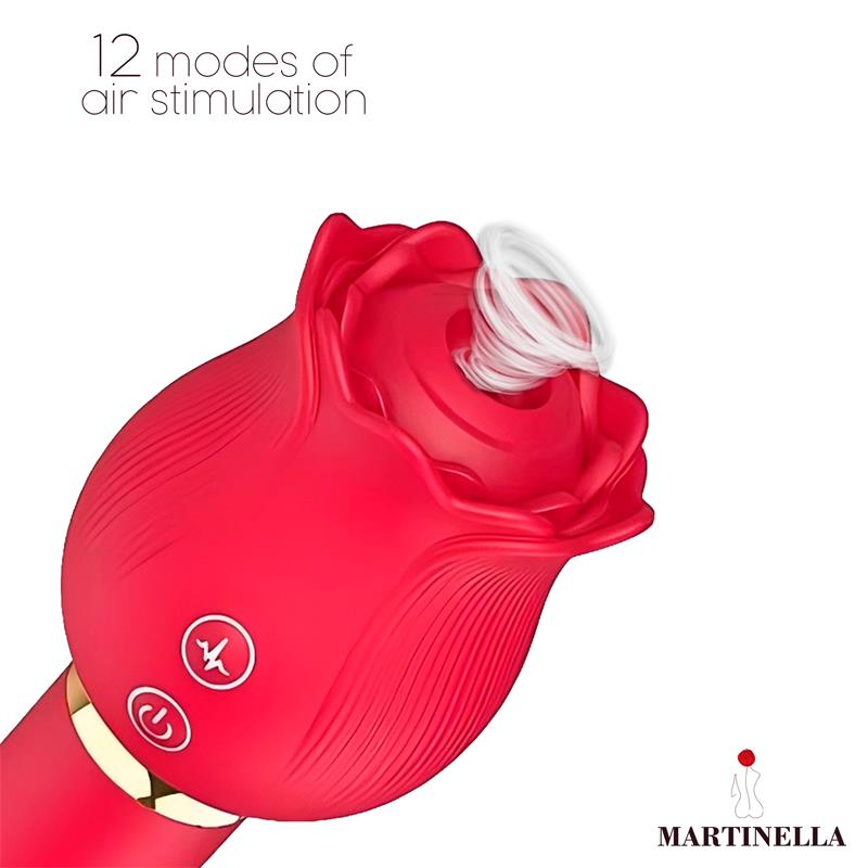 Rose with Suction and Vibe 2 in 1 — zdjęcie 5