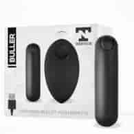 Buller Vibrating Bullet Remote Control USB Silicone Black