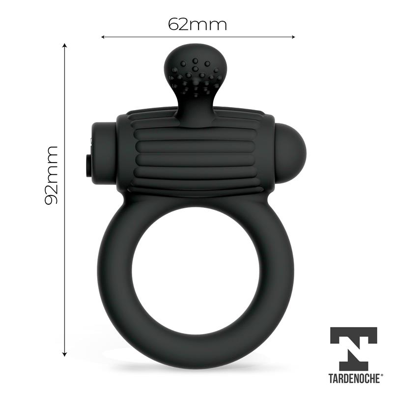 Dully Vibrating Penis Ring Silicone Magnetic USB — zdjęcie 5