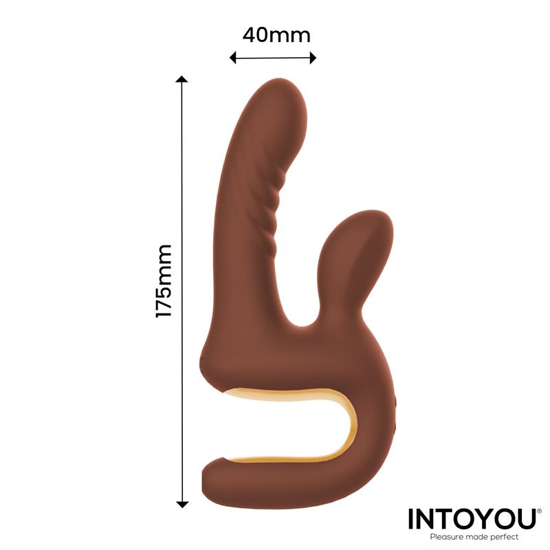 Mocca Thrusting Vibrator w/Rabbit & Grip Cl,27 — zdjęcie 5