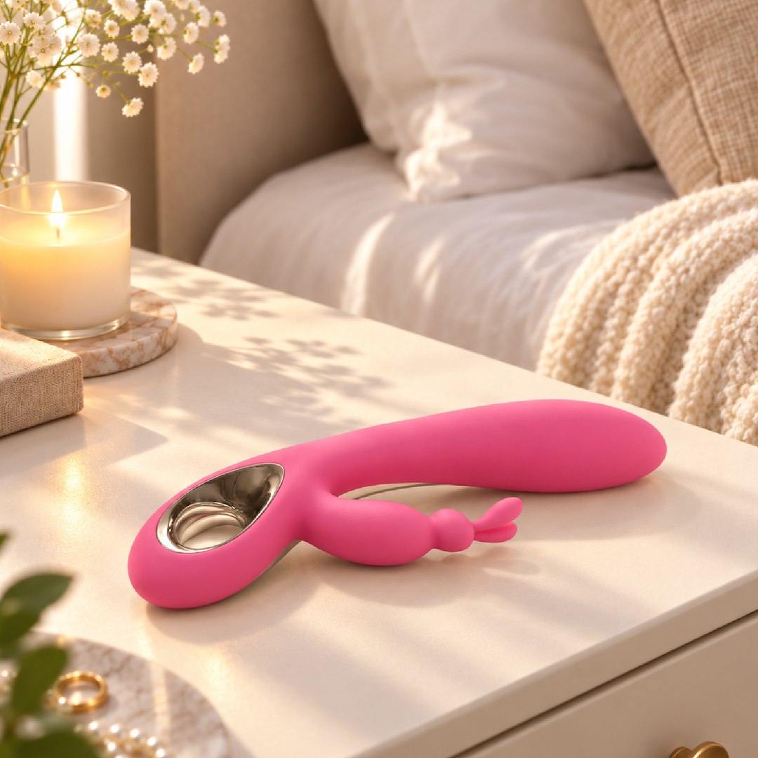 Wibrator Silikonowy Typ Króliczek Ładowany Usb Różowy — zdjęcie 8