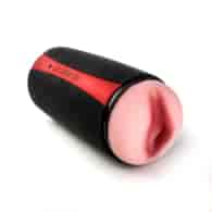 Masturbator Dwustronny Końce Wagina Usta Czarny