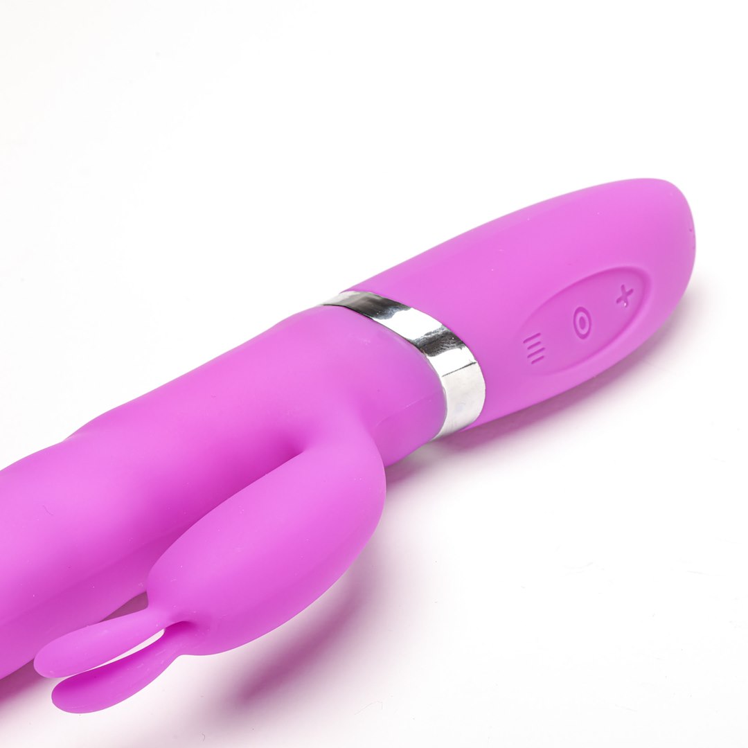 Wibrator Silikonowy Typ Króliczek Ładowany Usb Fioletowy — zdjęcie 6