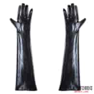 Wet Look Gloves One Size