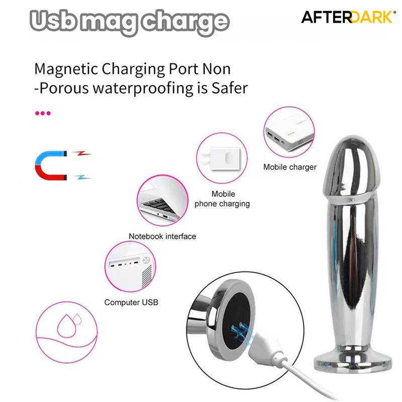 Sarmy Anal Plug with Vibration Magnetic USB Size S — zdjęcie 7