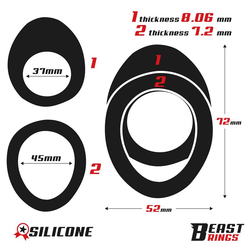 Double Ring Silicone 37/45 mm — zdjęcie 6