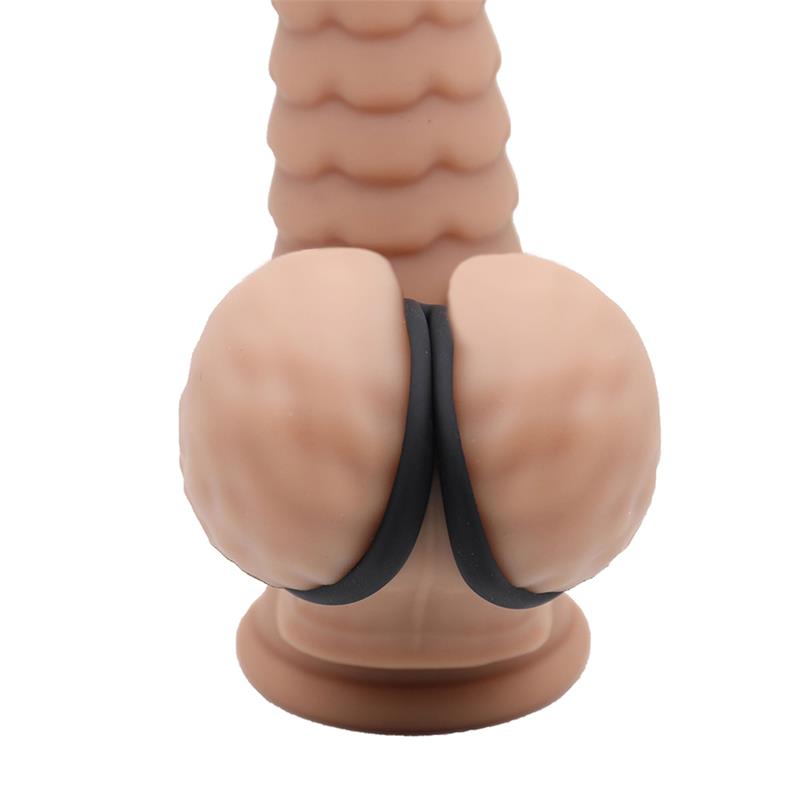 Triple Penis and Testicles Ring Liquid Silicone — zdjęcie 7