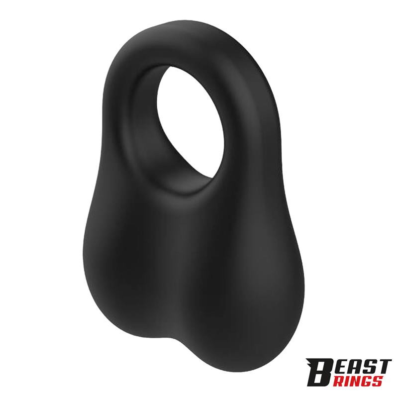 Penis Ring with Glass Balls Liquid Silicone 30 mm — zdjęcie 6