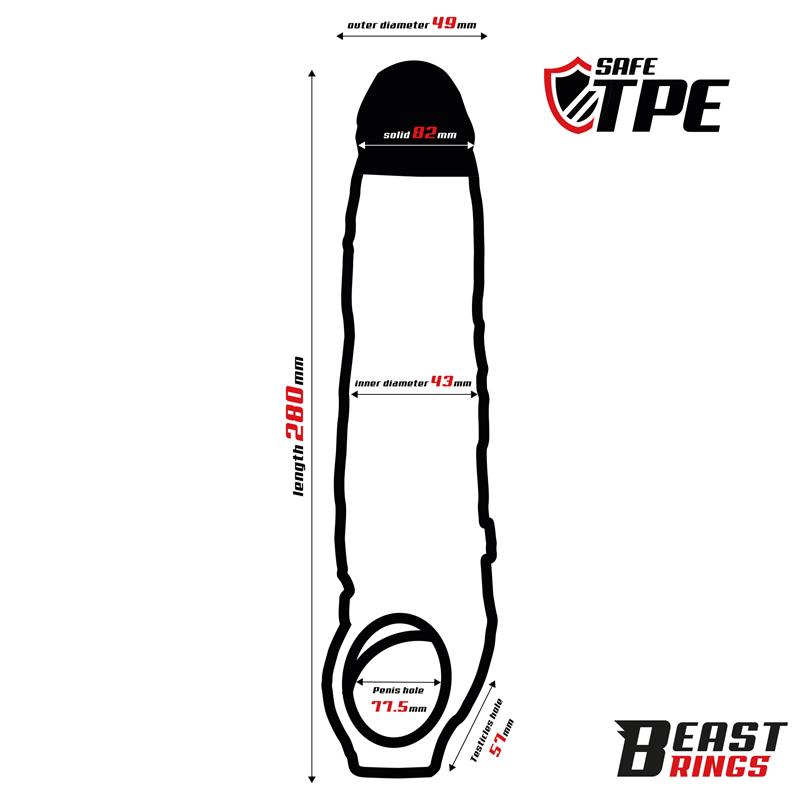 Penis Sleeve 28 cm — zdjęcie 6