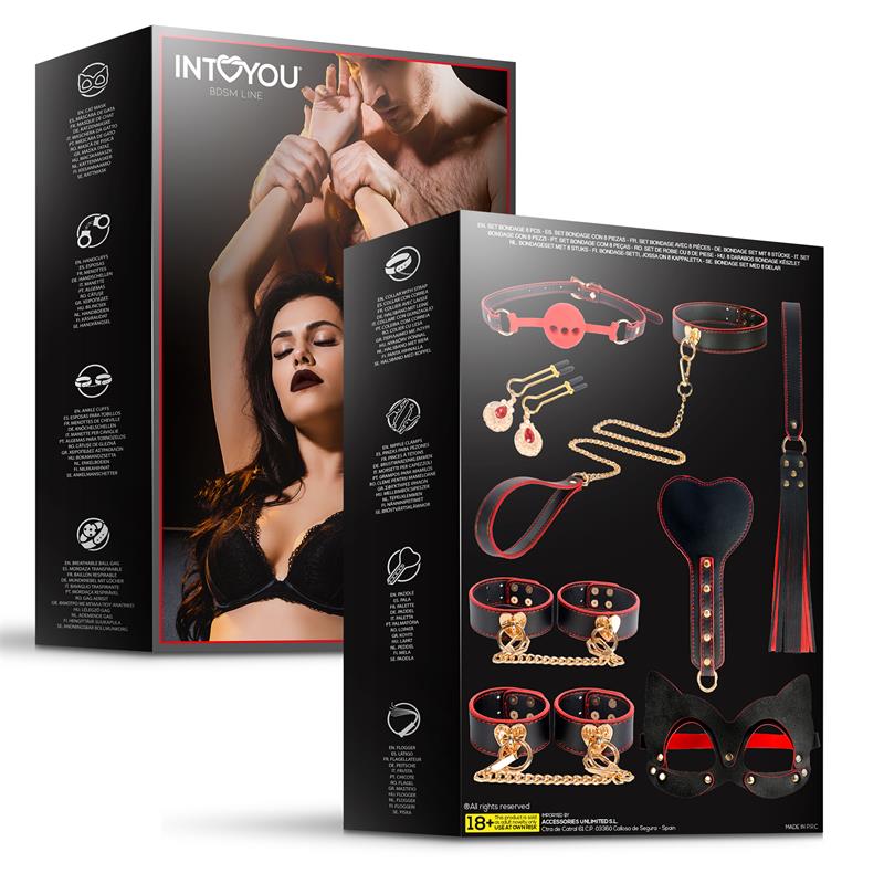 INTOYOU BDSM LINE - Bondage 8 Pcs Set