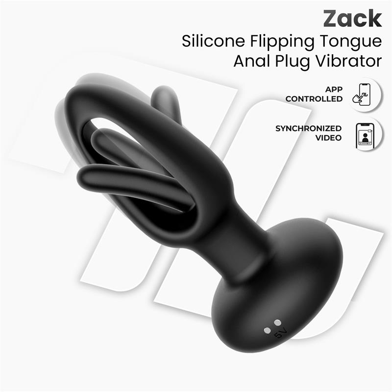 Zack Flipping Tongue Anal Plug w/App Clave 38 — zdjęcie 6