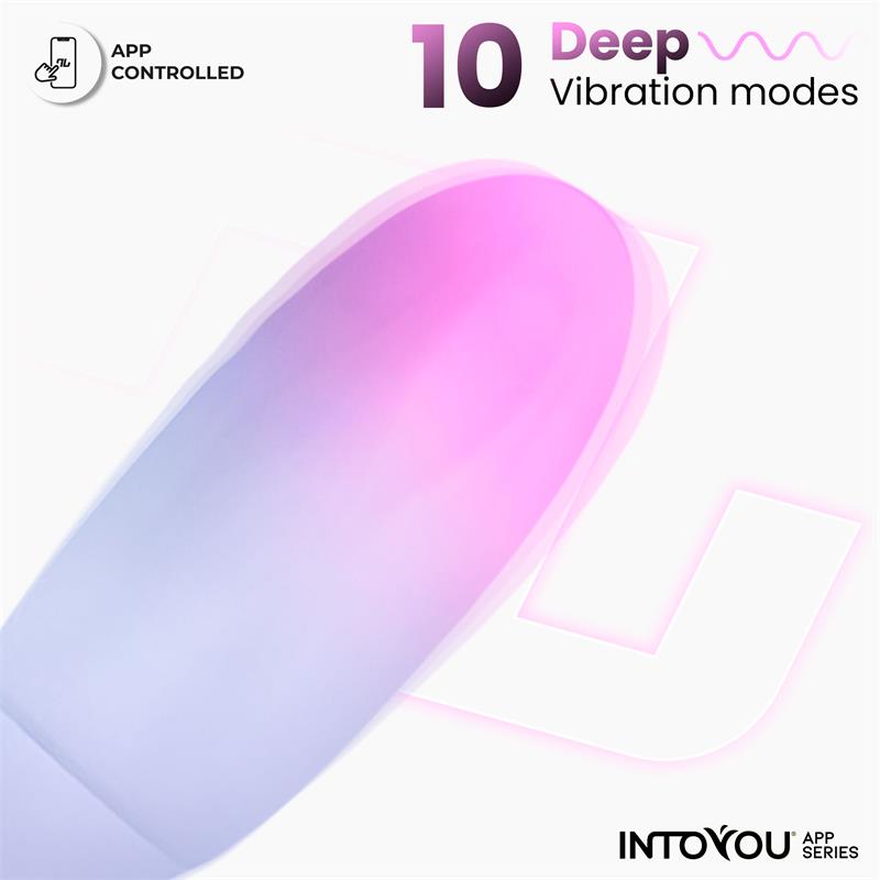 Vibrating Egg Double Layer Silicone with APP Pink/Blue — zdjęcie 6