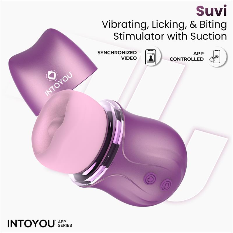 Suvi Stimulator with Licking, Biting, Suction and Vibration USB-C with APP — zdjęcie 10