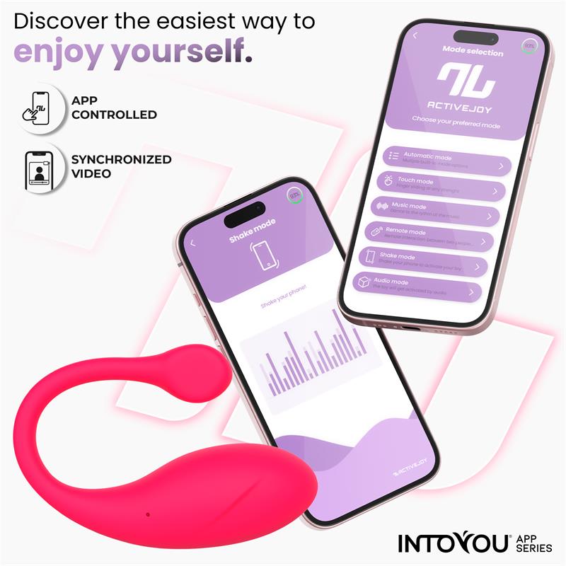 Bulby Vibrating Egg with App Dark Pink — zdjęcie 6