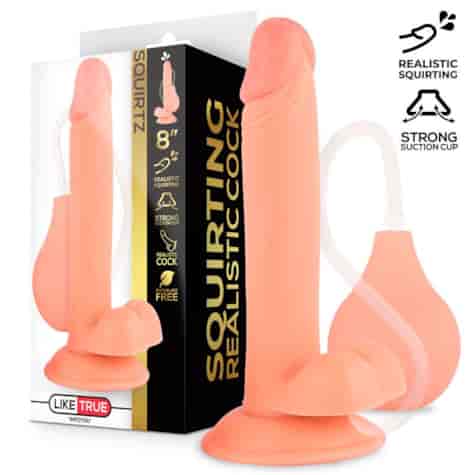 Squirtz Squirting Realistic Cock 8  Cl, 22