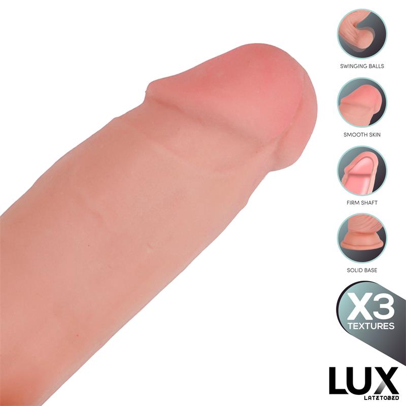 Paul Triple Texture Dildo w/Swing Balls 8,2" Cl,12 — zdjęcie 6