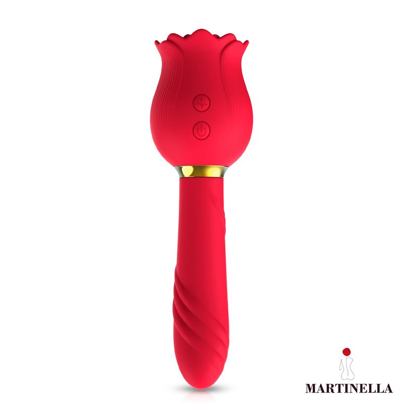 Rose with Suction and Vibe 2 in 1 — zdjęcie 6