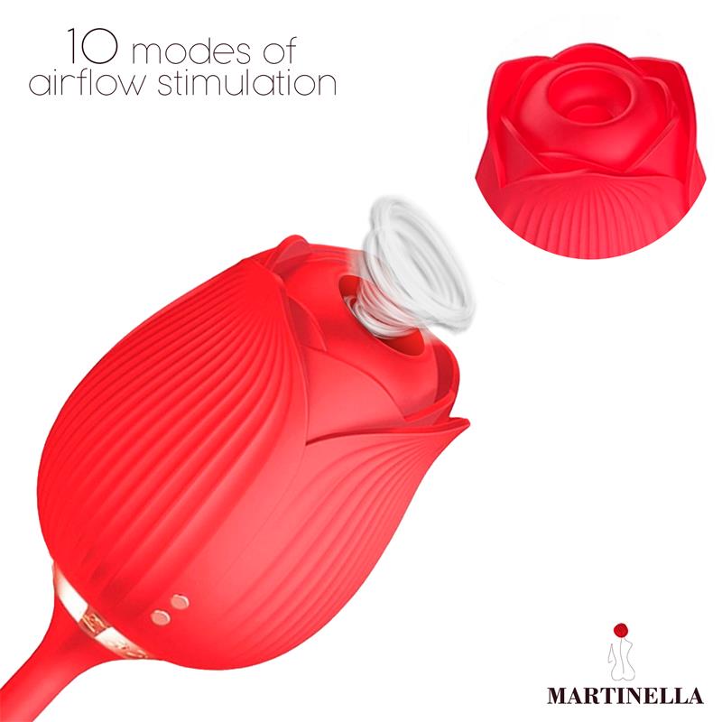 Airflow Rose and Thrusting Stimulator Egg USB — zdjęcie 6