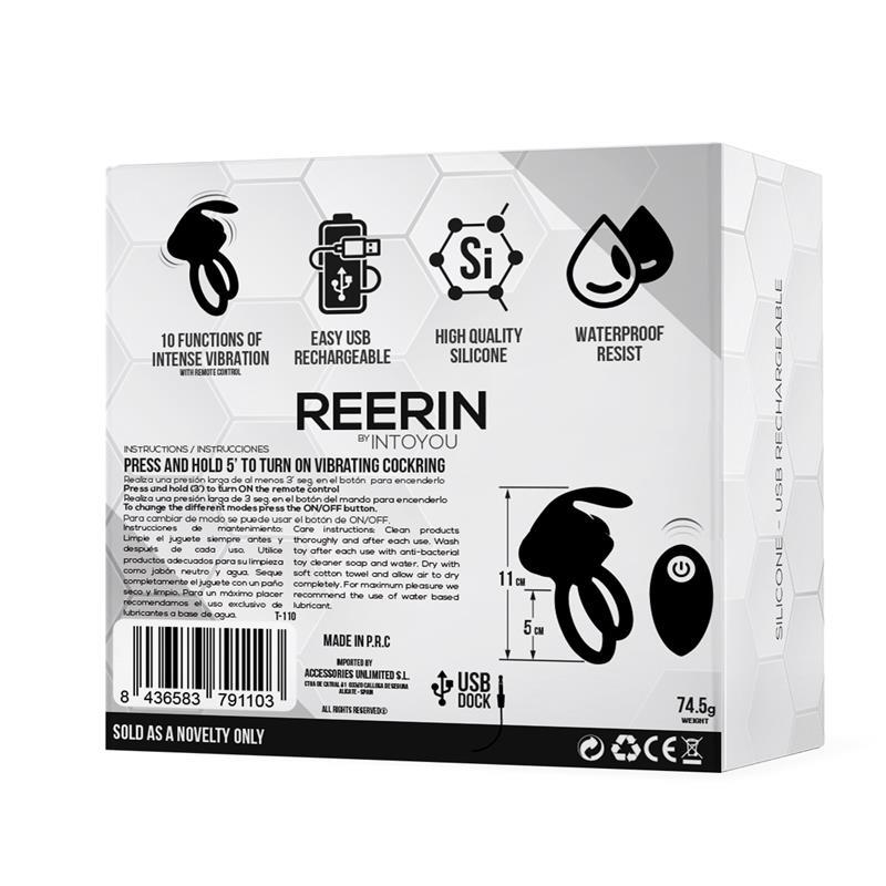 Reerin Dual Vibrating Ring USB Remote Control USB Silicone — zdjęcie 6