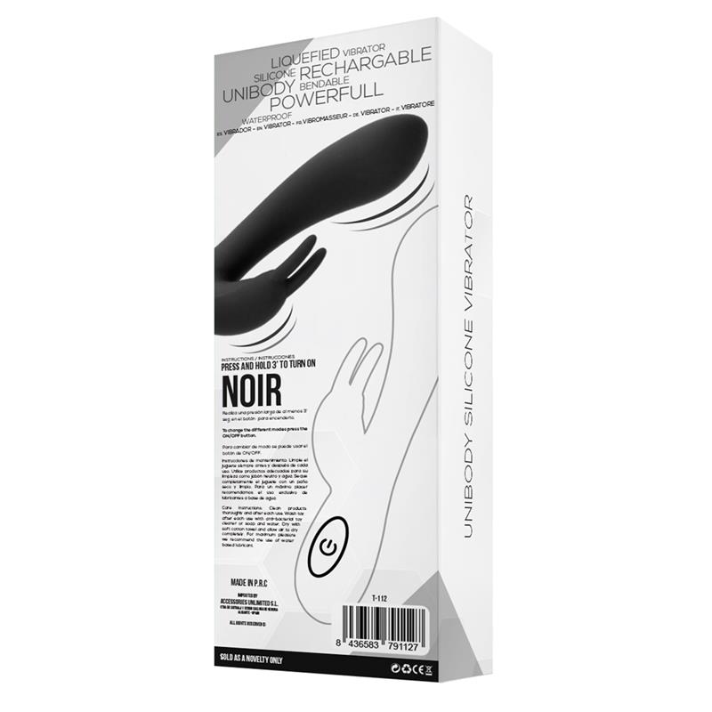 Noir Vibe Injected Liquid Silicone 2 Motors USB — zdjęcie 6