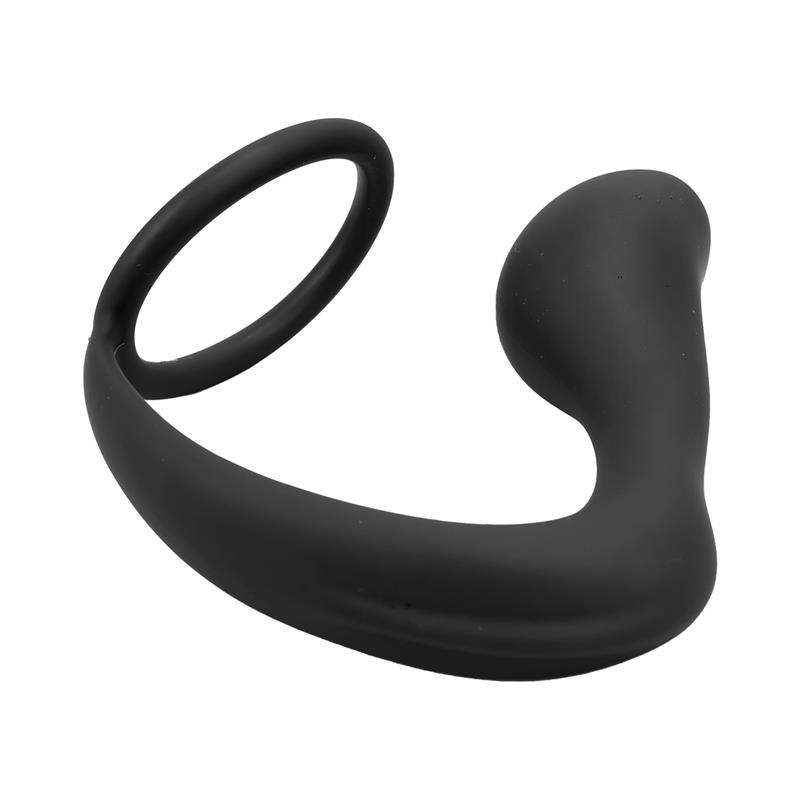 Randal Butt Plug with Penis Ring Silicone Black — zdjęcie 6
