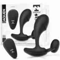 Aquen Prostate and Perineum Stimulator Liquid Silicone Remote Control Magnetic USB