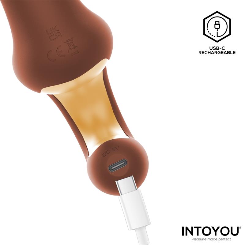 Mocca Thrusting Vibrator w/Rabbit & Grip Cl,27 — zdjęcie 6