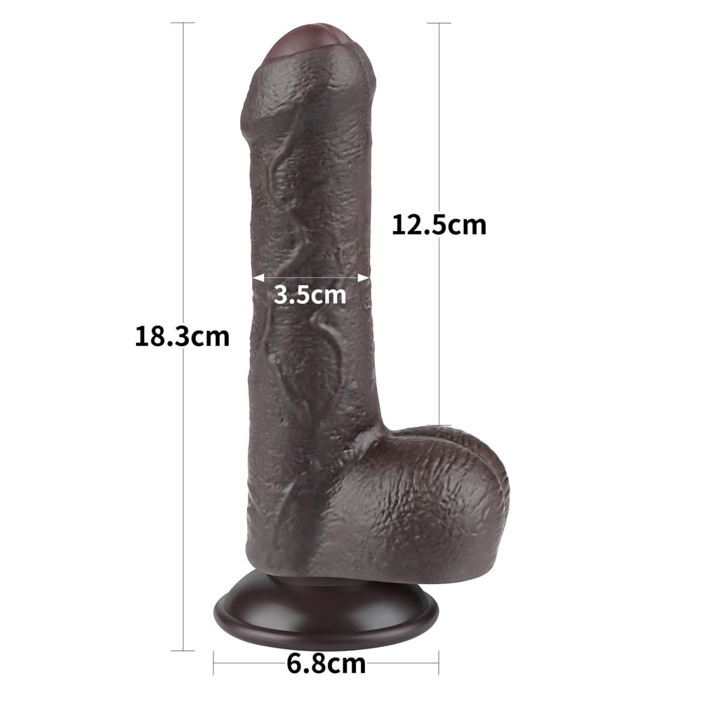 Dildo z przyssawką 18,3 cm Lovetoy — zdjęcie 5