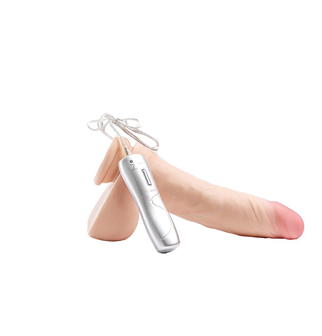 Simple Pleasure wibrator 7 trybów wibracji cyberskóra kolor cielisty 23 cm sterowany przewodowo — zdjęcie 7