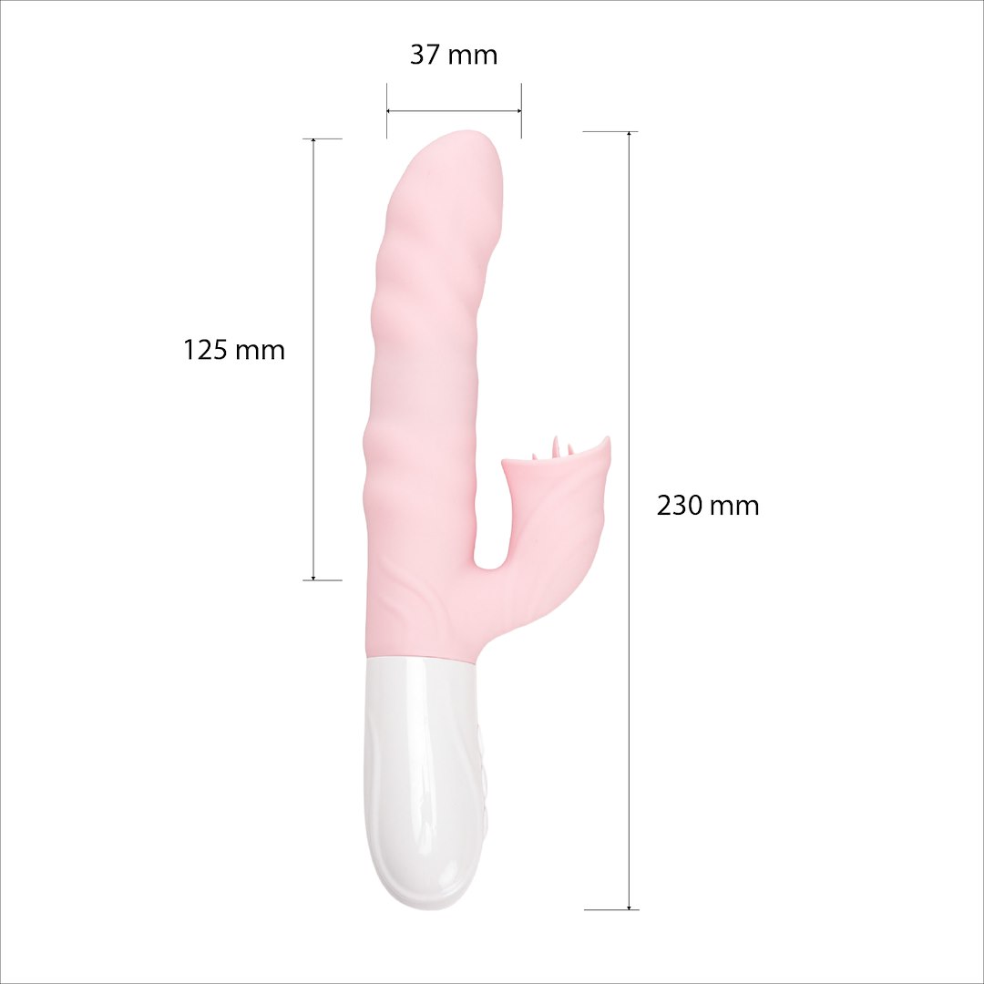 Wibrator Silikonowy Typ Króliczek Ładowany Usb Różowy — zdjęcie 9