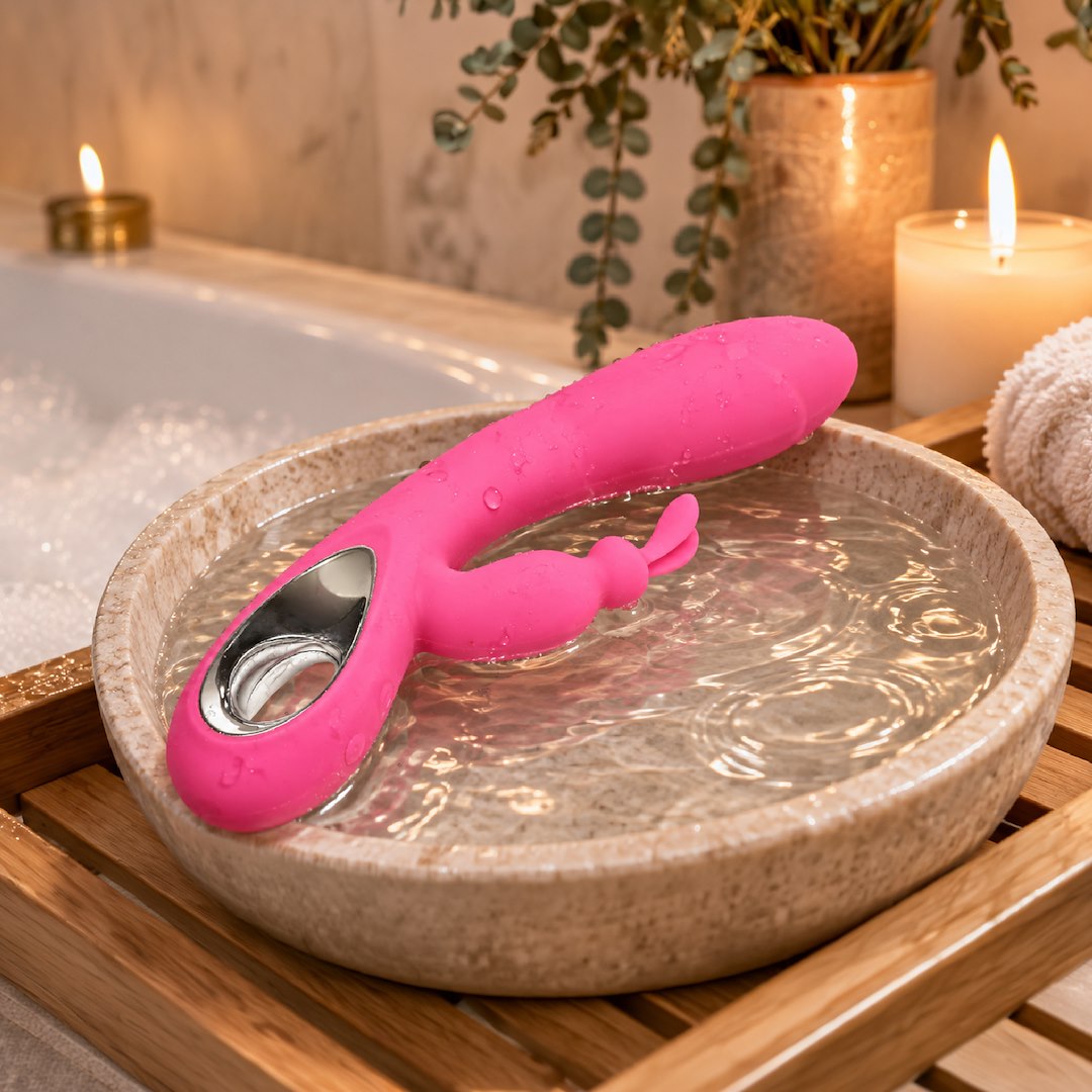 Wibrator Silikonowy Typ Króliczek Ładowany Usb Różowy — zdjęcie 9