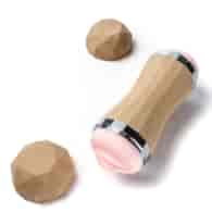 Masturbator Dwustonny Końce Wagina Usta Beżowy