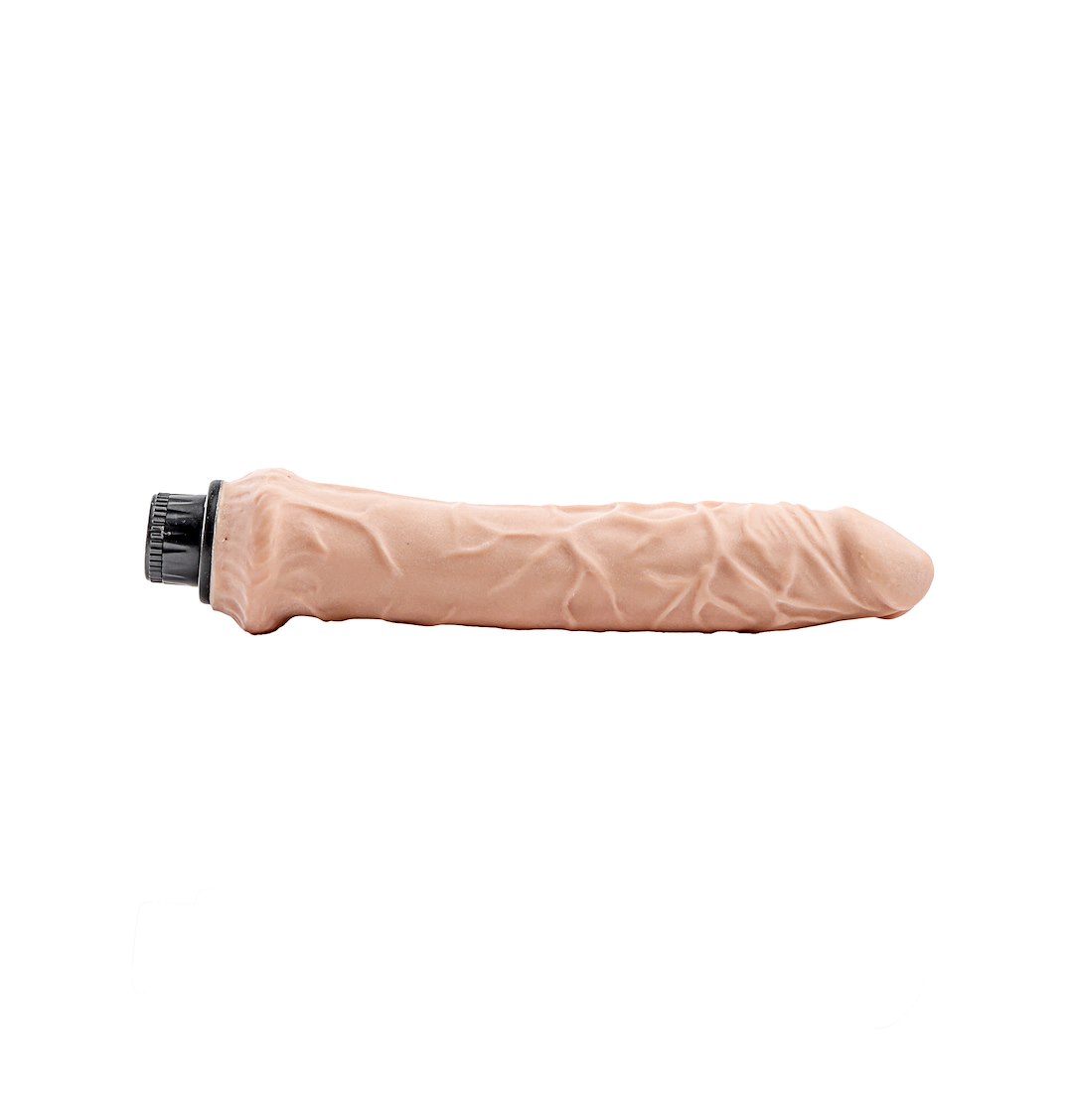 Simple Pleasure wibrator z regulacją prędkości cyberskóra kolor cielisty 25,5 cm — zdjęcie 7