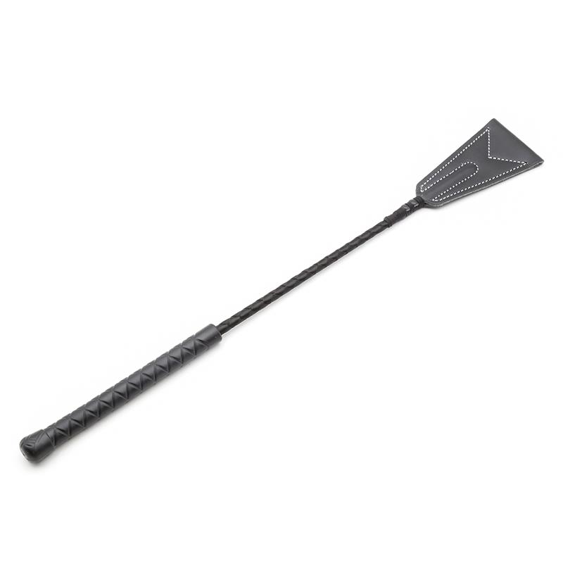 LATETOBED BDSM LINE - White Lining Riding Crop