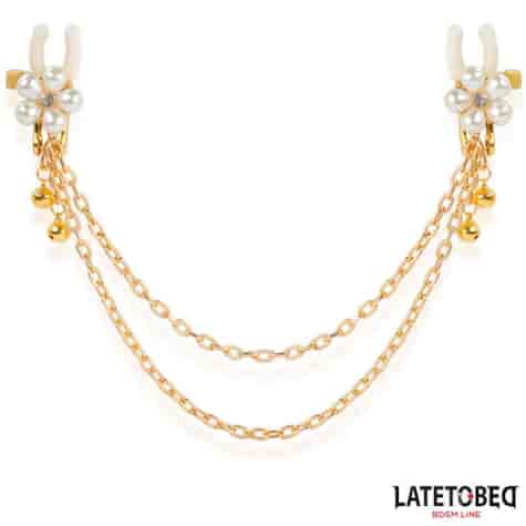 Rearl nipple clamps with Chain