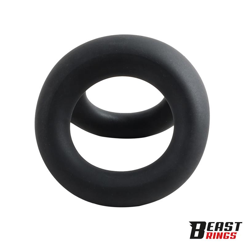 Double Penis Ring Liquid Silicone 27/30 mm — zdjęcie 7