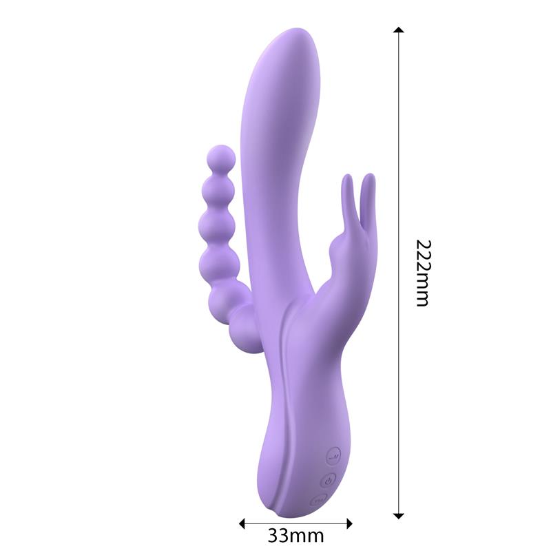 Lindsay Vibe with Anal Chain Liquid Silicone Unibody Flexible 2 Motors — zdjęcie 7