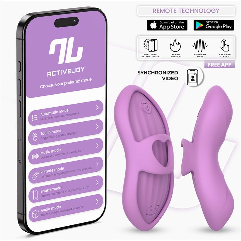 Laia Heated Finger Vibrator with App Lavender — zdjęcie 9