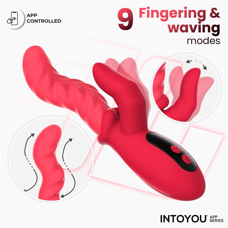 Tingly Waving Vibrator & Finger w/App Clave 30 — zdjęcie 7