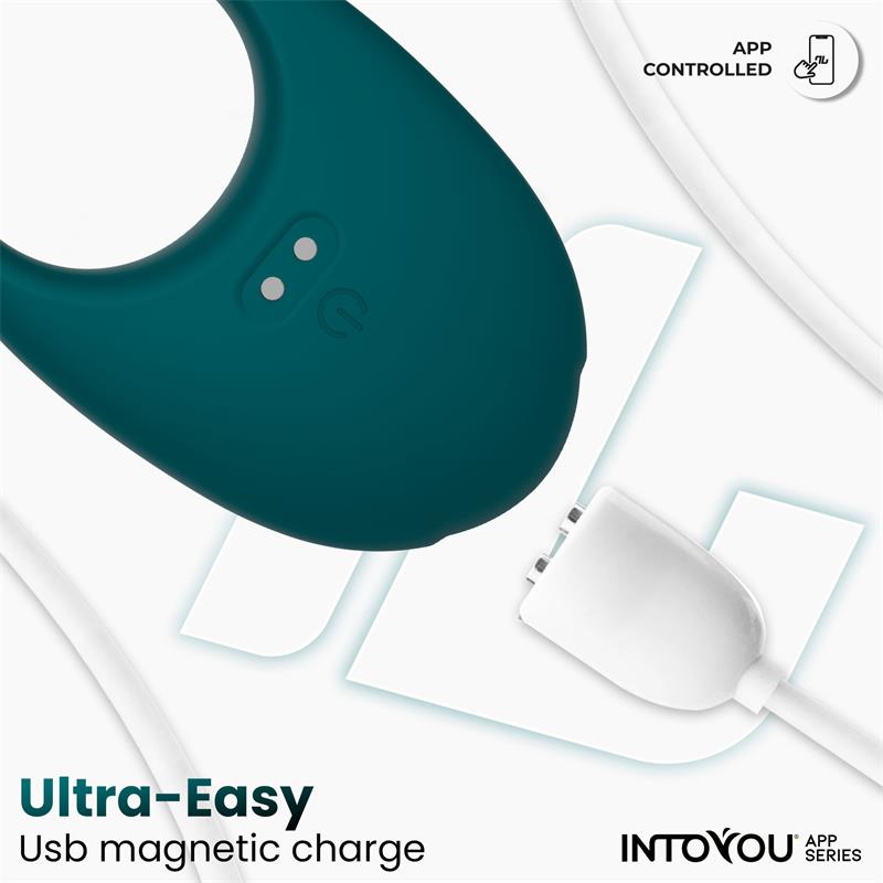 Ringo Vibrating Ring with App Unibody Green — zdjęcie 7