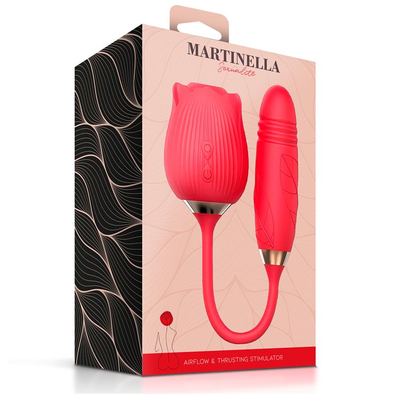 Airflow Rose and Thrusting Stimulator Egg USB — zdjęcie 7