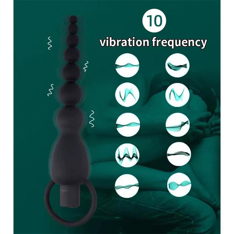 Marbe Anal Chain with Vibration USB Silicone — zdjęcie 7