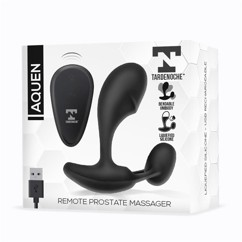 Aquen Prostate and Perineum Stimulator Liquid Silicone Remote Control Magnetic USB — zdjęcie 7