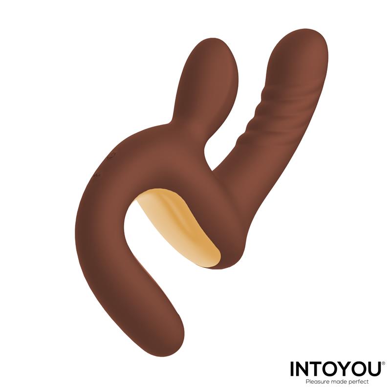 Mocca Thrusting Vibrator w/Rabbit & Grip Cl,27 — zdjęcie 7
